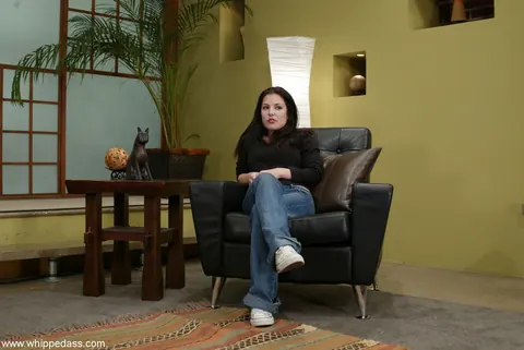 Anna Mills: Blonde and Brunette Latinas in Jeans and Boots Play Lesbian Bondage – photo 3 of 20