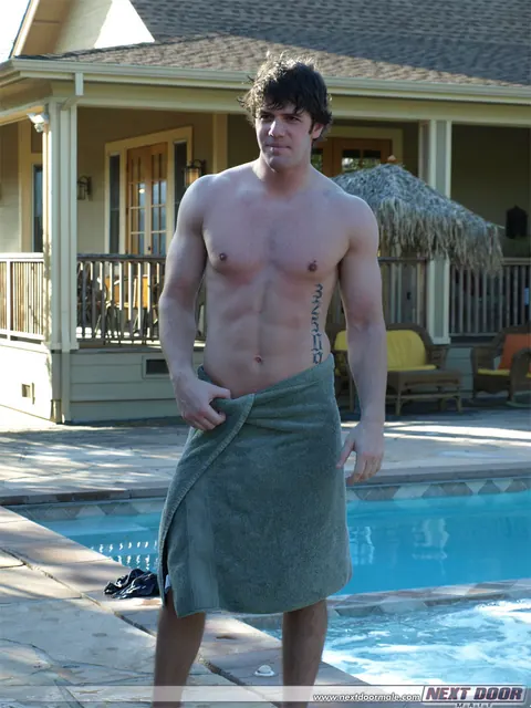 Man Strips Naked Outdoors and Strokes His Hard Cock to Cum – photo 15 of 21