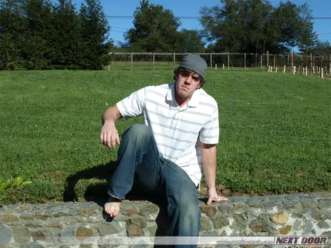 Man Strips Naked Outdoors and Strokes His Hard Cock to Cum – photo 1 of 21