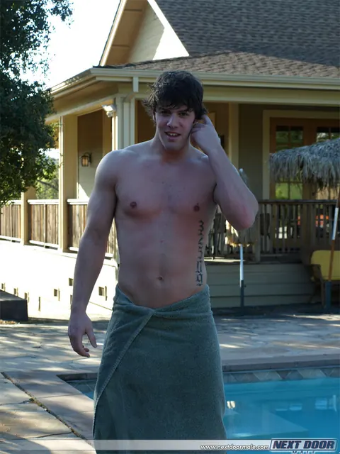 Man Strips Naked Outdoors and Strokes His Hard Cock to Cum – photo 16 of 21