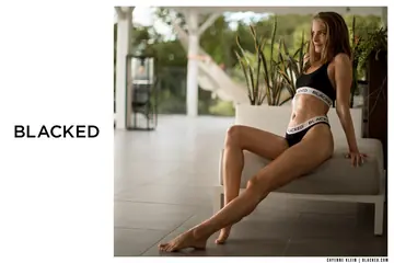Slim Blonde in a Bikini and Glasses Gets Fucked Doggy at the Beach and Pool