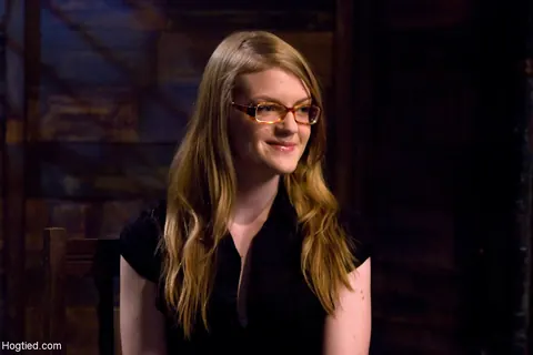 Ivy Mokhov: Redhead in a Dress and Glasses Gets Bound and Toyed – photo 2 of 21