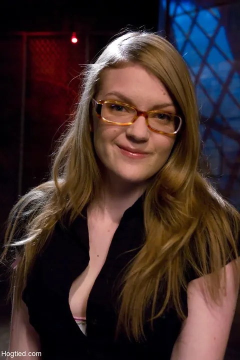 Ivy Mokhov: Redhead in a Dress and Glasses Gets Bound and Toyed – photo 1 of 21