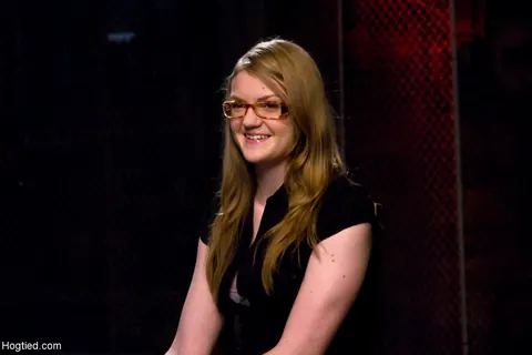 Ivy Mokhov: Redhead in a Dress and Glasses Gets Bound and Toyed – photo 4 of 21