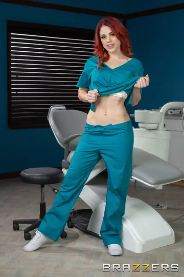 Molly Stewart – Redhead in Heels and Skirt Licks and Fingers Partner