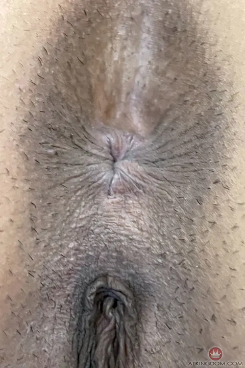 Alicia Reign: Petite Ebony Babe Spreads Her Hairy Pussy and Ass Close-Up – photo 21 of 21