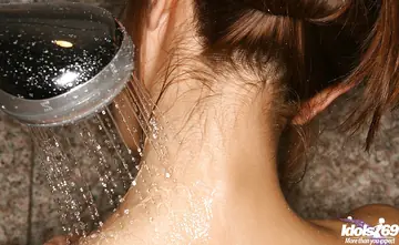 Yukari Endo – Busty Asian Brunette Strips Out of Her Skirt in the Shower