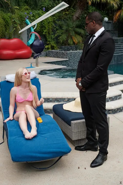 Emma Starletto: Blonde in High Heels Rides Black Security Officer in Interracial Sex – photo 14 of 20