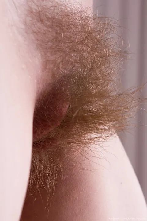 Hairy Woman Strips and Spreads Her Pussy in Close-Up – photo 17 of 18