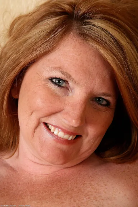 Stacie King: Curvy Mature Redhead Strips Out of Her Panties and Spreads – photo 20 of 20