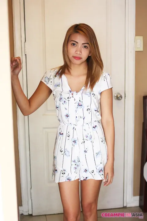Asian Redhead Teases in a Summer Dress at the Hotel – photo 10 of 20