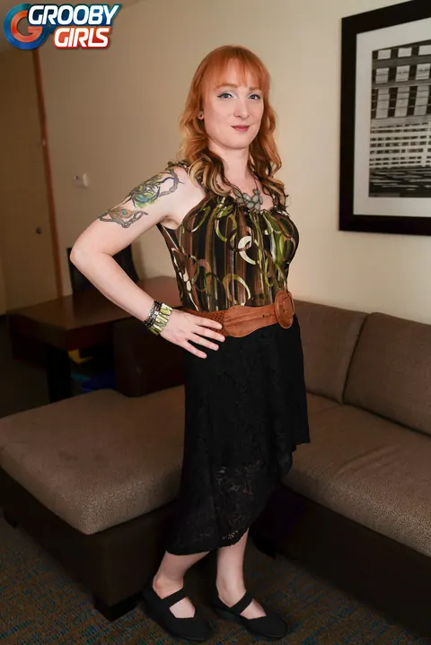 Trans Woman Slides Her Panties Down and Poses Nude – photo 1 of 16
