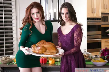 Cassidy Klein – Busty Mature Brunette and Redhead Finger and Lick in Lesbian Lingerie Sex