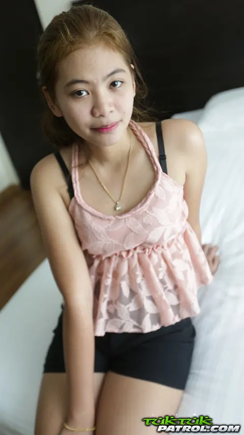 Petite Thai Brunette Strips Off Her Shorts to Show Her Hairy Pussy – photo 2 of 21