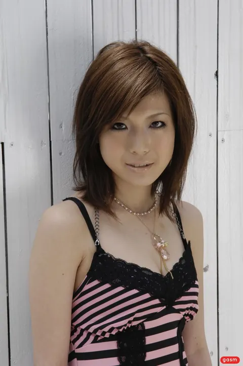 Mari Sasaki: Petite Asian Brunette Undresses and Bares Her Natural Tits – photo 12 of 15