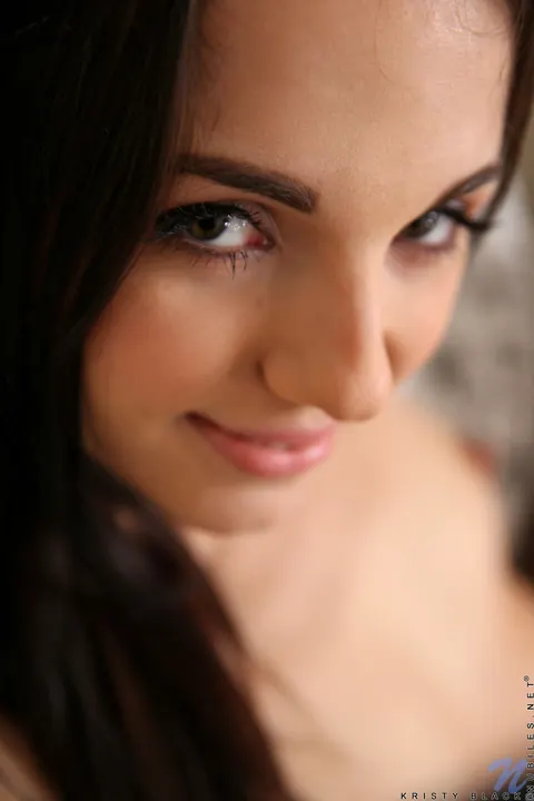Kristy Black: Thick Czech Brunette Lifts Her Skirt and Masturbates with a Dildo – photo 15 of 21
