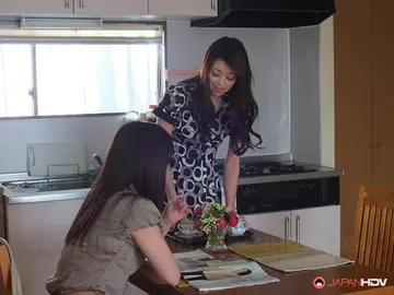 Busty Japanese Office Worker Sucks and Fucks Her Boss in Pantyhose
