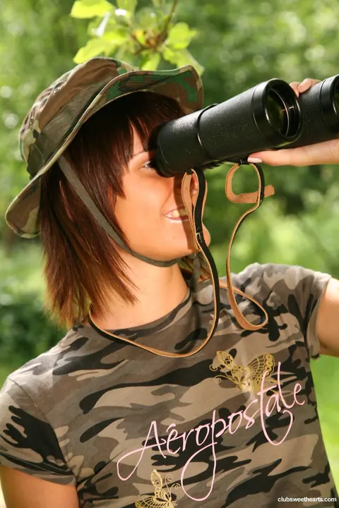 Dolly Darkley: Slim Brunette in Uniform Gets Fucked Outdoors and Plays with a Dildo – photo 8 of 21