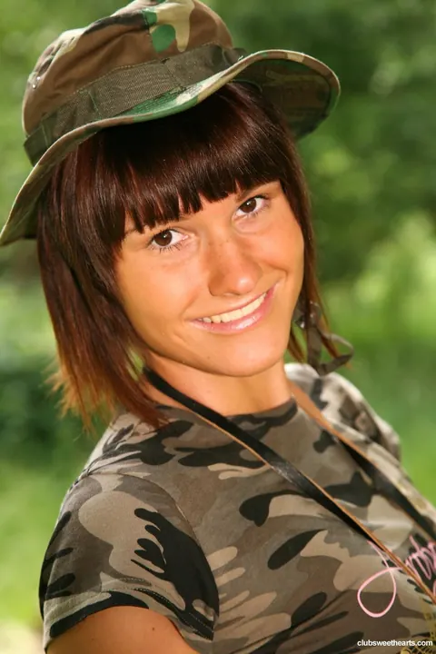 Dolly Darkley: Slim Brunette in Uniform Gets Fucked Outdoors and Plays with a Dildo – photo 5 of 21