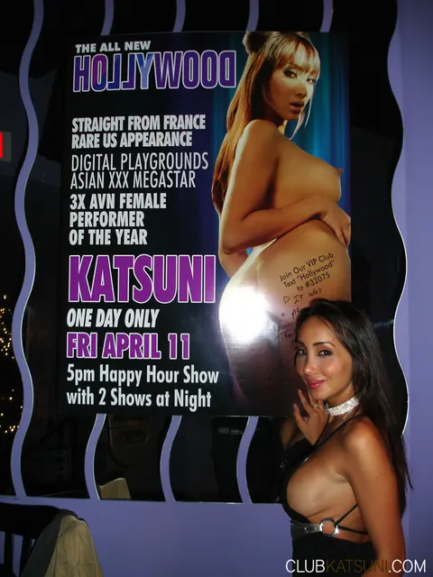 Katsuni: Brunette Asian MILF in Heels Spreads on Stage – photo 2 of 15