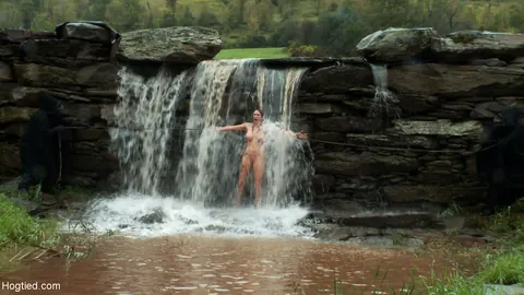 Cherry Torn: Busty Blonde and Redhead Bound for a Threesome at Waterfall – photo 3 of 21
