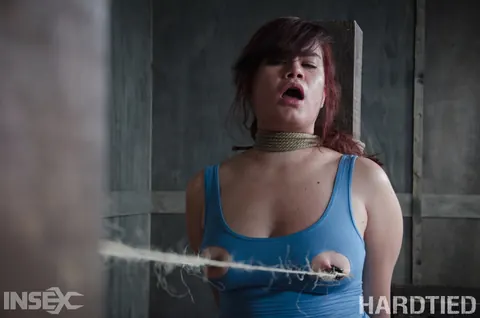 Tegan Trex: Asian BBW in Bondage Spreads Her Hairy Pussy – photo 9 of 14
