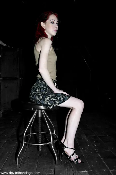 Mina Meow: Pale Redhead MILF Bound in a Skirt and Heels – photo 7 of 9