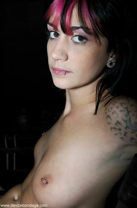 Kayden Faye: Busty Brunette Bound and Toyed with a Dildo – photo 3 of 20