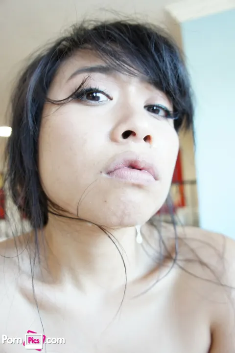 May Lee: Petite Asian Babe in Panties and Socks Spreads for a Threesome – photo 20 of 20