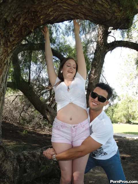 Holly Hansen: Redhead Gets Oiled Outdoors Before Cowgirl and a Facial – photo 2 of 21