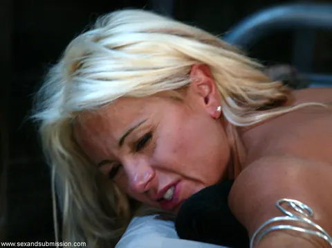 Stacy Burke: Blonde MILF Fucked Doggy Style with Restraints – photo 4 of 20