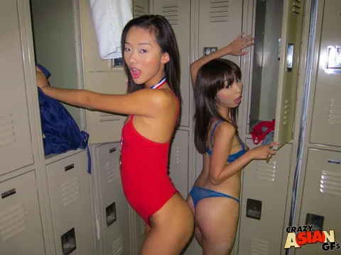 Alina Li: Two Asian Brunettes in Bikinis Kiss, Finger and Lick Pussy – photo 9 of 16