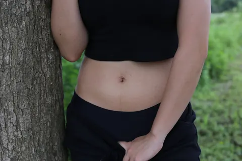 Asian Brunette Flashes Her Big Tits and Spreads Her Legs Outdoors – photo 19 of 20