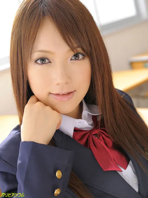 Nazuna Otoi: Petite Japanese Redhead in Uniform Fucks Her Partner – photo 2 of 12