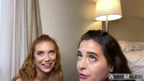 Abbie Maley: Redhead PAWG Takes a Facial in a Bedroom Group – photo 12 of 12