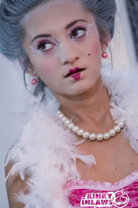 Shrima Malati: Slim European Brunette Reveals Her Pussy in Costume – photo 15 of 17
