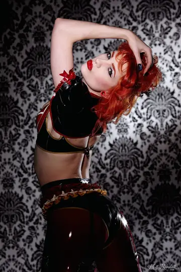 Tall British Redhead MILF Models Leather Boots and Heels