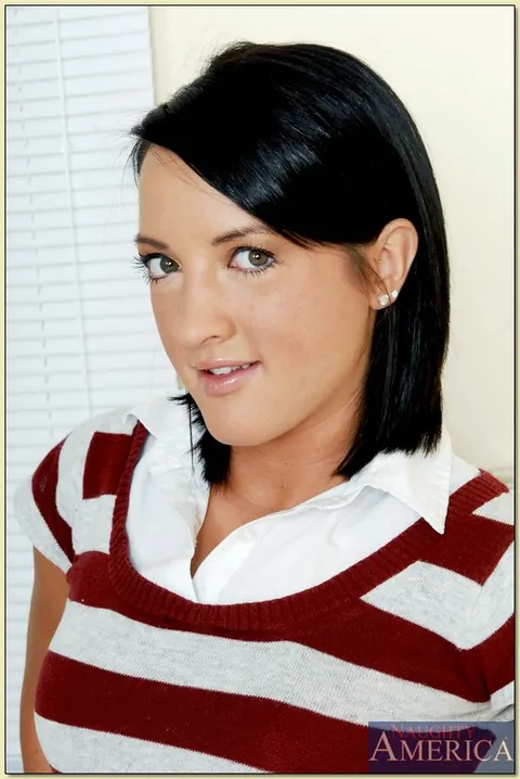 Deena Daniels: Brunette Strips Off Her Skirt and Panties to Finger Her Pussy – photo 2 of 16
