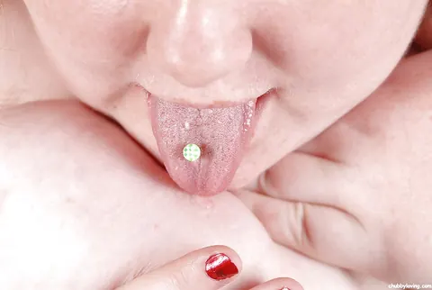 Mature BBW with Big Tits and Piercings Poses Nude – photo 6 of 16