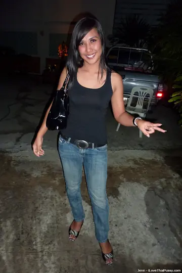 Asian Woman in Jeans Gets Fucked Doggy Style