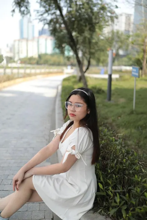 Petite Asian Brunette Strips Out of Her Dress in Public – photo 11 of 21