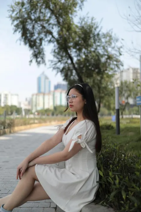 Petite Asian Brunette Strips Out of Her Dress in Public – photo 12 of 21