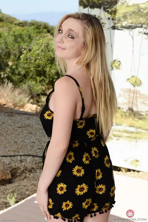 Casey Ballerini: Busty Blonde Undresses and Spreads Her Ass Outdoors – photo 2 of 21