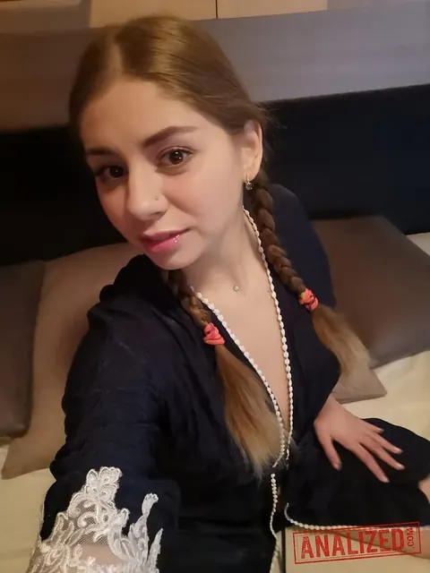 Julia Red: Slim Russian Brunette Spreads Her Shaved Pussy on the Sofa – photo 17 of 20