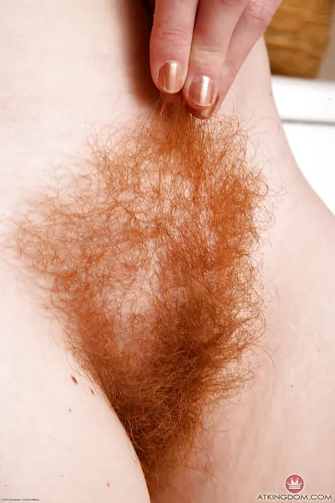 Ana Molly: Mature Redhead Pulls Shorts Aside and Spreads Her Hairy Pussy – photo 13 of 16