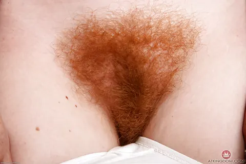 Ana Molly: Mature Redhead Pulls Shorts Aside and Spreads Her Hairy Pussy – photo 6 of 16