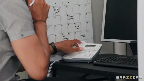 Demi Sutra: Ebony Brunette with Big Tits Rides Cock in the Office – photo 4 of 21