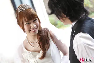 Japanese Bride Undresses and Takes a Creampie