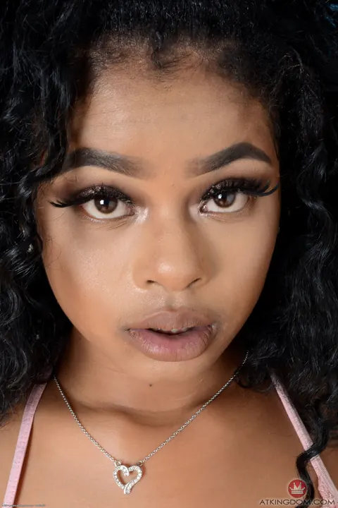Lala Camile: Busty Ebony Babe Spreads Her Shaved Pussy and Asshole – photo 1 of 20