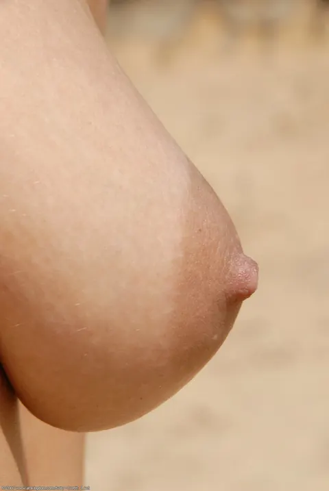 Blonde Bares Her Hairy Pussy on a Sandy Beach – photo 1 of 20
